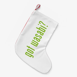 got wasabi? small christmas stocking