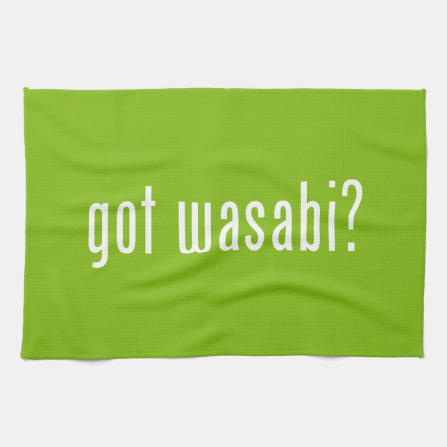 got wasabi? tea towel (Horizontal)