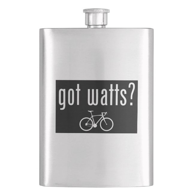 Got Watts Cycling Hip Flask (Front)