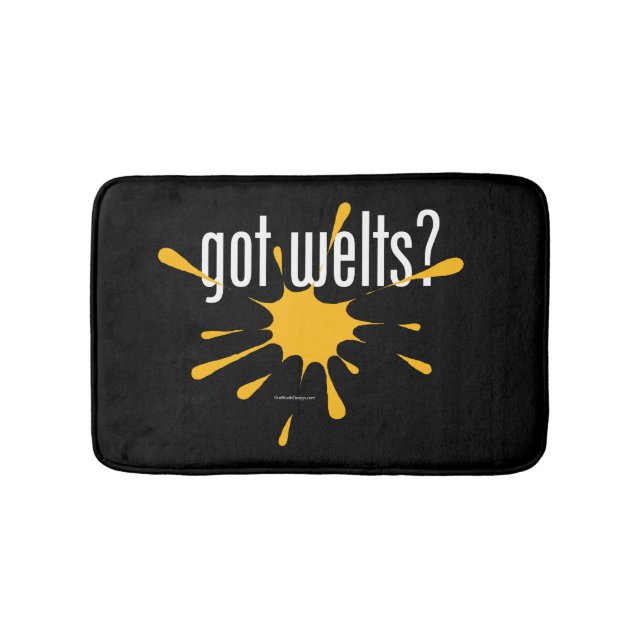 got welts? bathroom mat (Front)