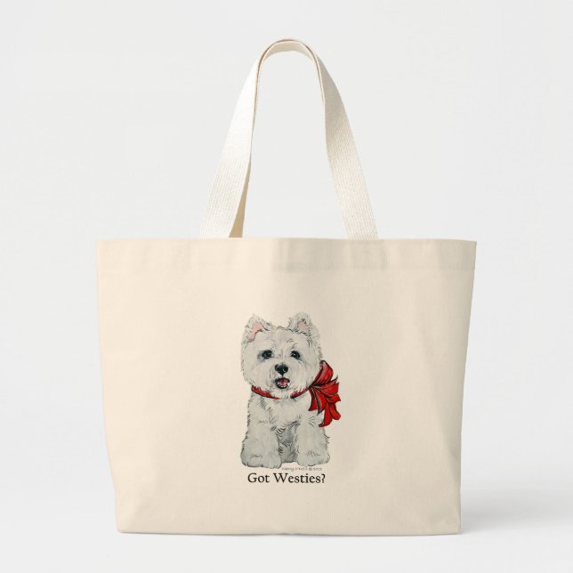 Got Westies? Large Tote Bag (Front)