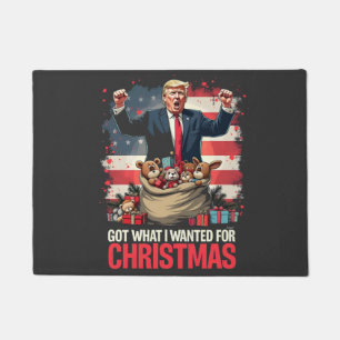 Got What I wanted For Christmas Trump Santa  Doormat