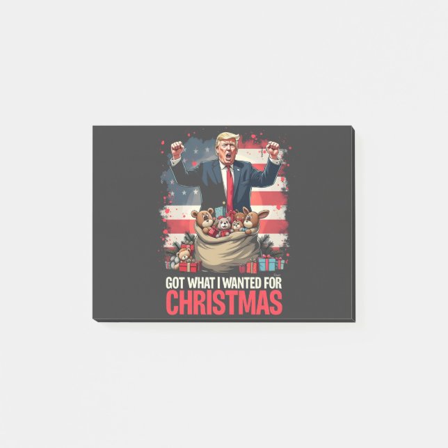 Got What I wanted For Christmas Trump Santa  Post-it Notes (Front)