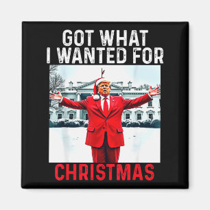 Got What I Wanted For Christmas - Trump Won 2024 P Magnet