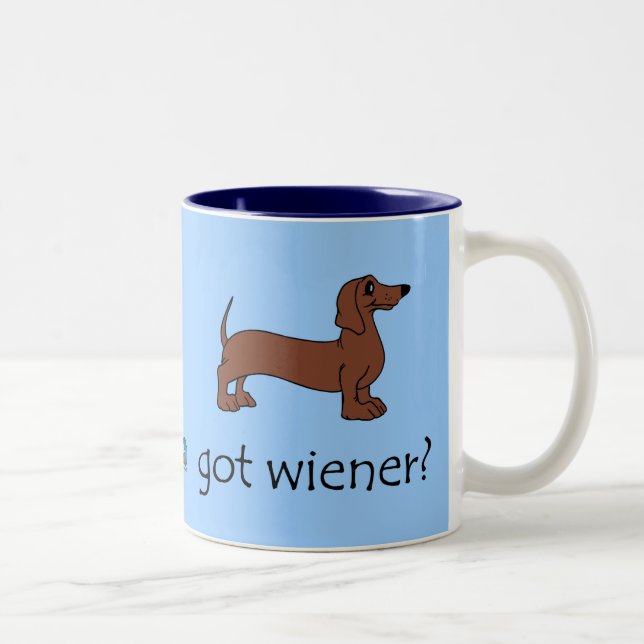 Got Wiener? Two-Tone Coffee Mug (Right)
