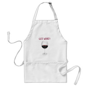 GOT WINE? CUTE WINE GLASS PRINT STANDARD APRON