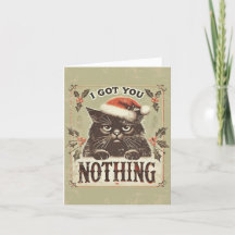 Got You Nothing Naughty Funny Black Cat Christmas