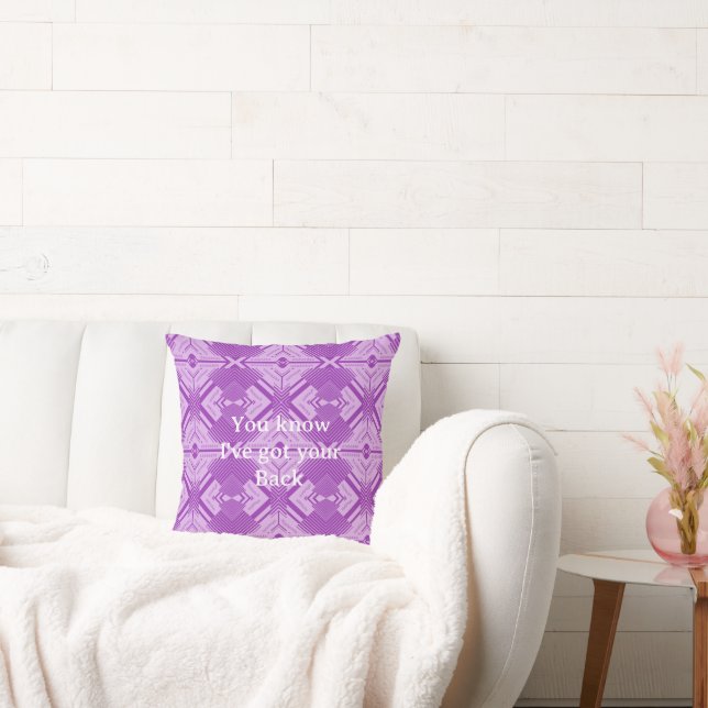 Got Your Back Chevron Abstract Art Pattern Cushion (Couch)