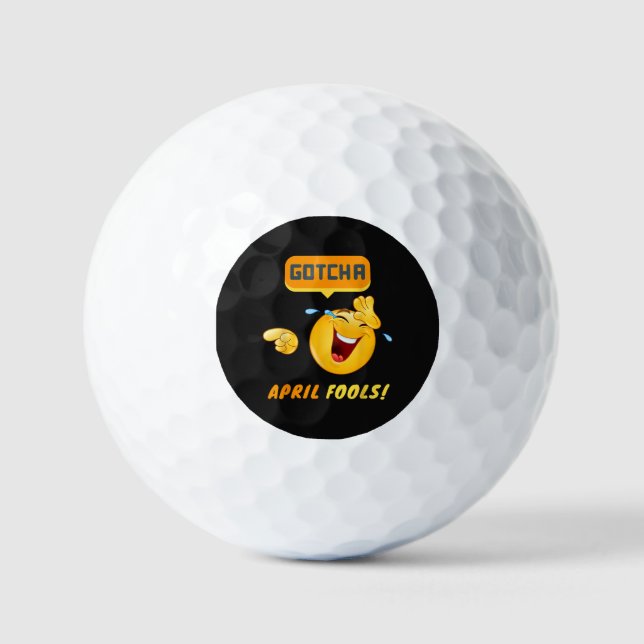 GOTCHA - April Fool's Day Funny Golf Balls (Front)