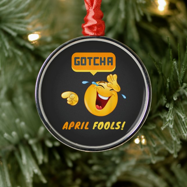 GOTCHA - April Fool's Day Funny Metal Tree Decoration (Tree)