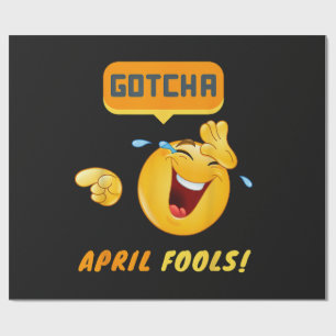 GOTCHA - April Fool's Day Funny Wrapping Paper