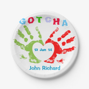 Gotcha Day - Adoption Design Paper Plate