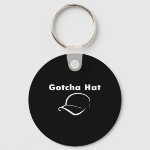 Gotcha Hat Meme Funny Prank Joke Internet Culture Key Ring