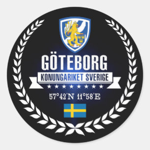 Göteborg Classic Round Sticker