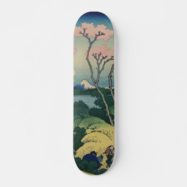 Goten-yama Hill Hokusai Japanese Fine Art Skateboard (Front)
