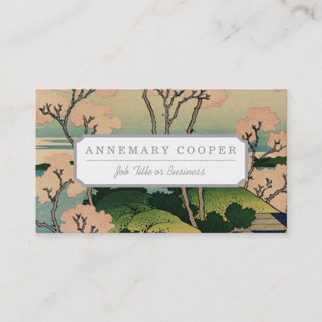 Goten-yama hill, Shinagawa on the Tōkaidō. Business Card (Front)