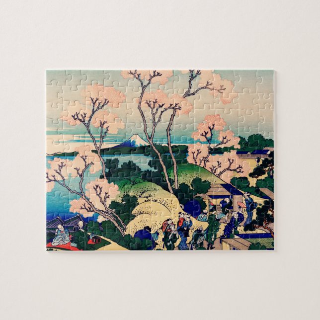 Goten-Yama Hill, Shinagawa on the Tokaido Japanese Jigsaw Puzzle (Horizontal)