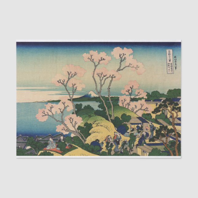 Goten-yama hill, Shinagawa on the Tōkaidō. Tissue Paper (Front)