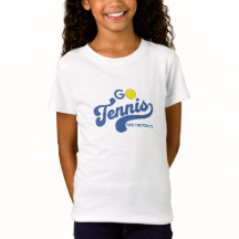 GoTennis in Blue Girls' T-Shirt