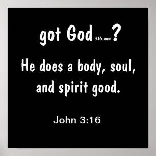 gotGod316.com Wall Poster