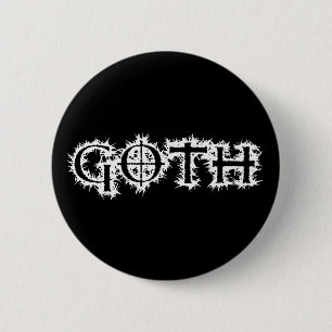 Goth 6 Cm Round Badge