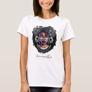 Goth Afro Woman T-Shirt