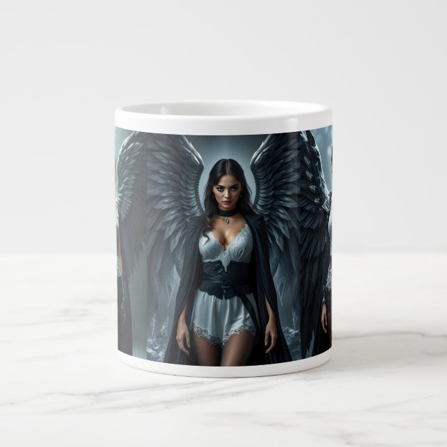 Goth Angels Large Coffee Mug (Front)