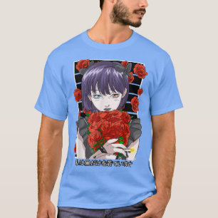 Goth Anime Girl Gothic Roses Aesthetic Japanese Va T-Shirt