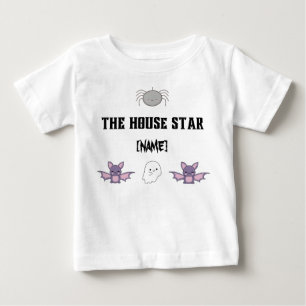 Goth baby family with bats ghost and spider T-Shirt