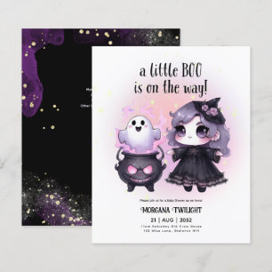 Goth Baby Girl Witch Little Boo on the Way