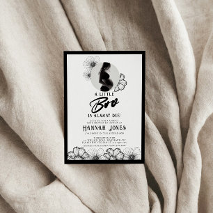 Goth Baby Shower Skulls & Flowers Invitation
