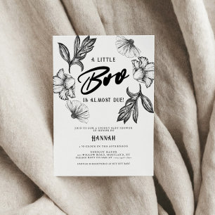 Goth Baby Shower Tattoo Flowers  Invitation
