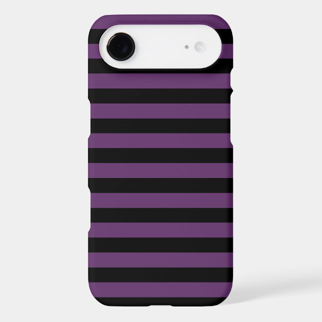 Goth Black and Purple Stripes Case-Mate iPhone Case (Back)