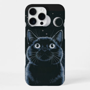 Goth Black Cat, Goth Gift, Witching Hour Black Cat iPhone 16 Pro Max Case