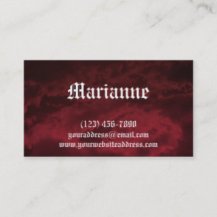 Goth Blood Storm Business Card