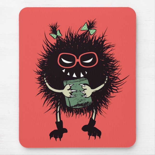 Goth Book Lover Mouse Mat (Front)