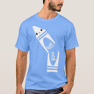 Goth Broken Crayon Funny Halloween Costume Tee