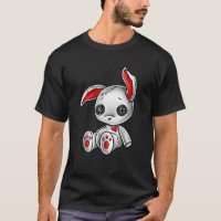 Goth Bunny Cute Gothic White Bunny Red Heart