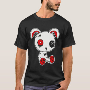 Goth Bunny Lazy Halloween Costume Scary Gothic  T-Shirt
