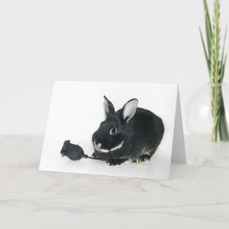 Goth Bunny Valentine Holiday Card