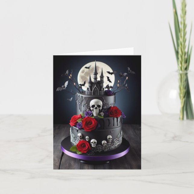 Goth Cake Holiday Card (Front)