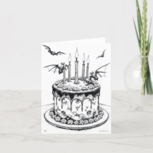 Goth Cake Holiday Card