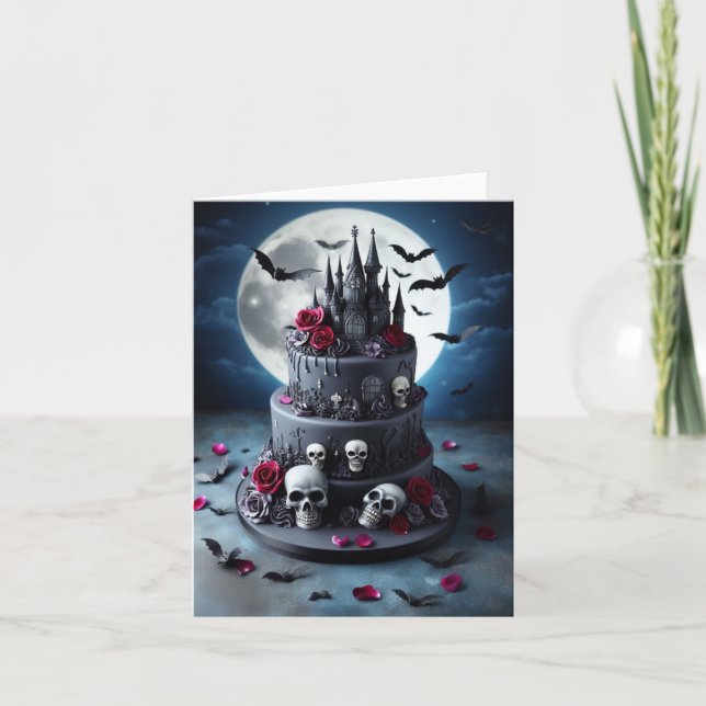 Goth Cake Holiday Card (Front)