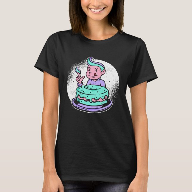 Goth Cake Pastel Goth Aesthetic Gothic Emo Clothes T-Shirt (Front)