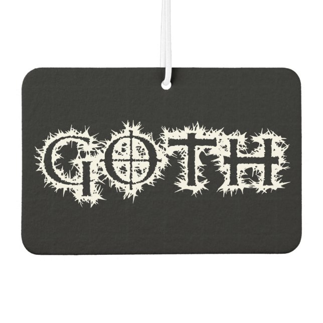 Goth Car Air Freshener (Front)