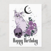 Goth Cat Gothic Birthday Wishes