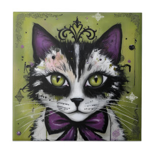 Goth Cat Tile