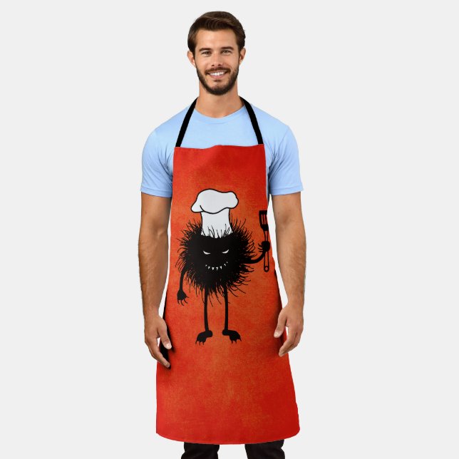 Goth Chef Funny Cooking Apron (Worn)