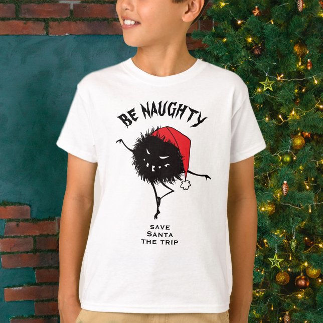 Goth Christmas Art - Naughty Holidays Character T-Shirt (Creator Uploaded)
