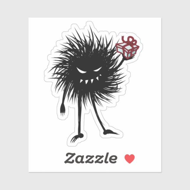 Goth Christmas Character Evil Bug Sticker (Sheet)